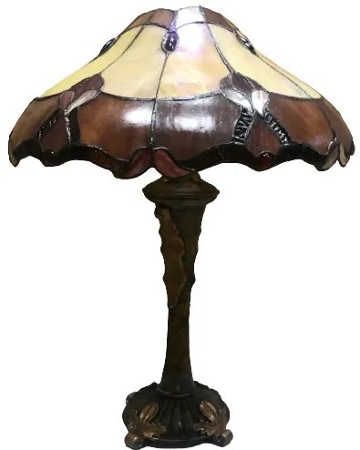 Rustikálna lampa Tiffany stolová 40*53