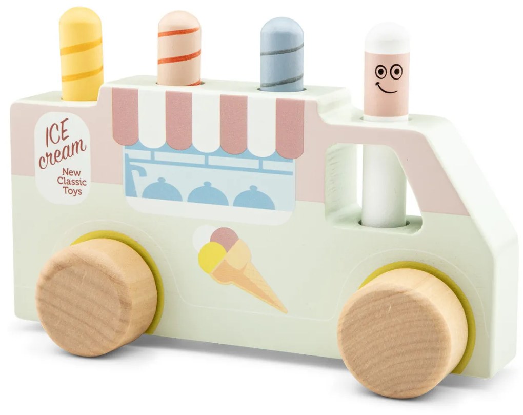 Pop-up - vyskakovacie kolíčky - zmrzlinárske autíčko