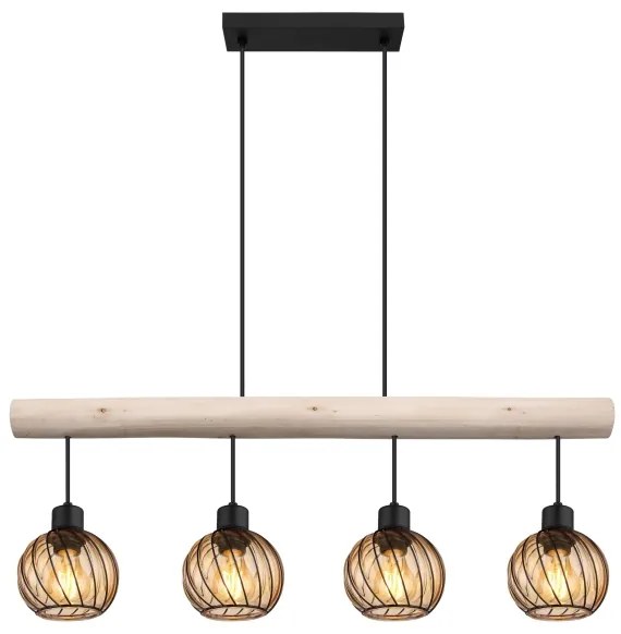 Globo 15534-4H - Luster na lanku PAULO 4xE27/15W/230V