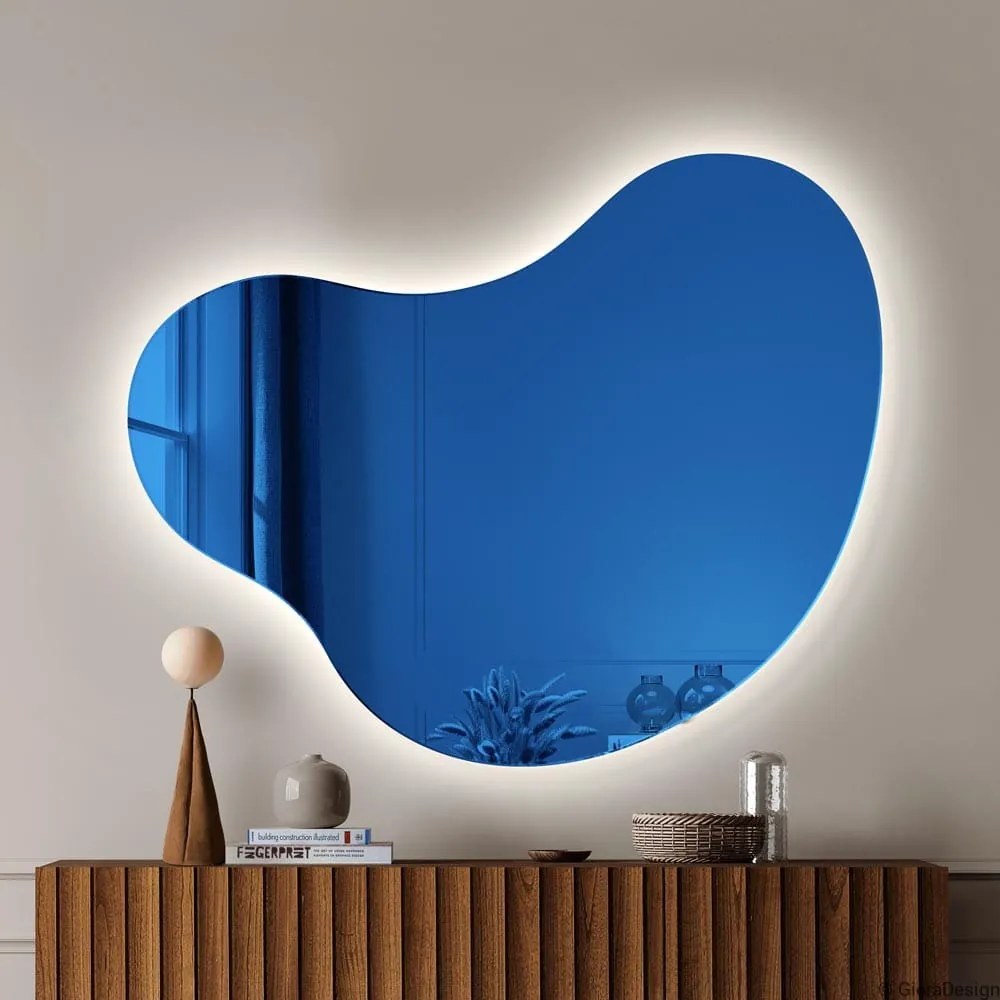 Zrkadlo Plama no.5 LED Blue Rozmer: 120 x 97 cm