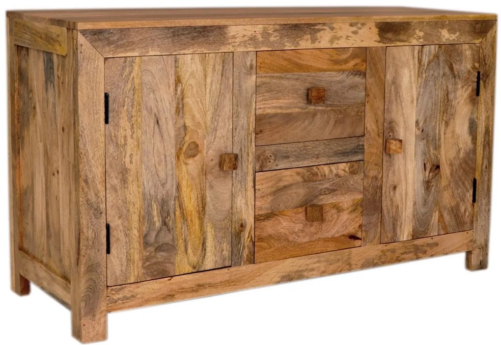 furniture-nabytek.cz - Koupelnová skříňka 120 cm z mangového dřeva 120x70x45