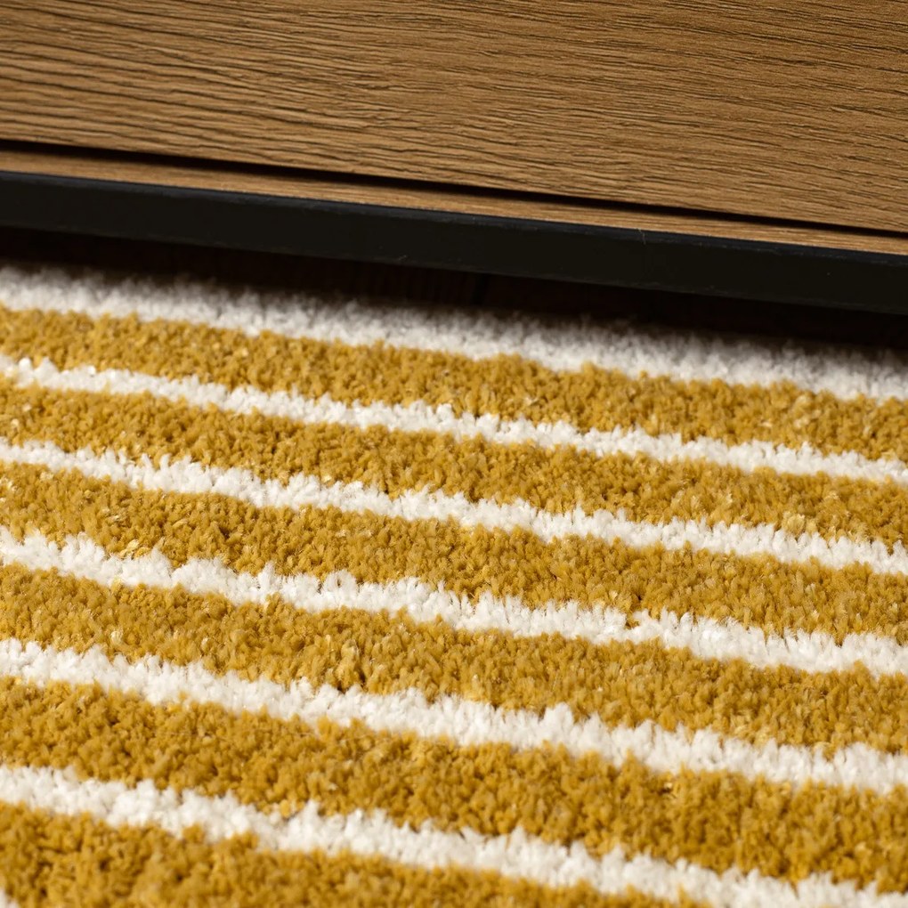 Dywany Łuszczów, Kusový koberec Fusion 0240 cream/yellow, 140x190, viacfarebná, kancelária