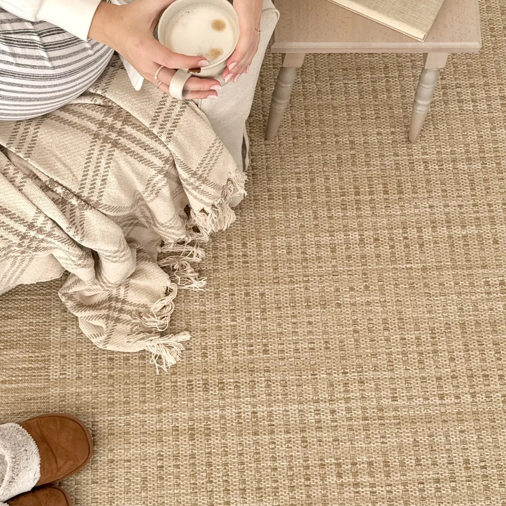 Ayyildiz, Kusový koberec Giza 1410 Beige kruh, 120x120 (priemer) kruh, béžová, chodba / predsieň