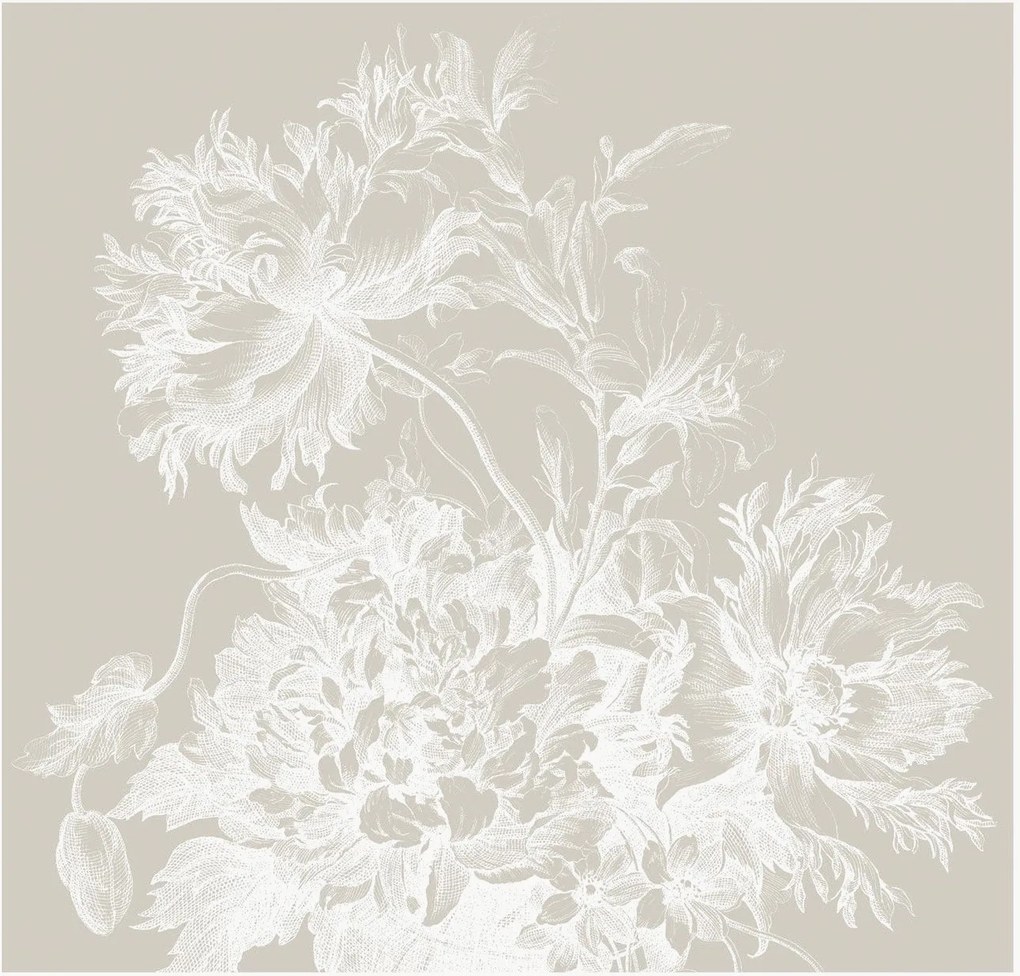 Vliesová tapeta Engraved Flowers