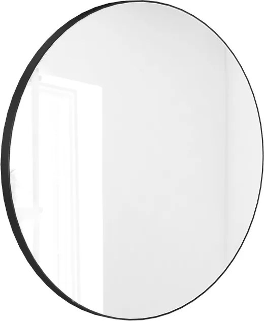 Massi Okrúhle zrkadlo VALO Slim 60 cm čierna Veľkosť: 60 cm