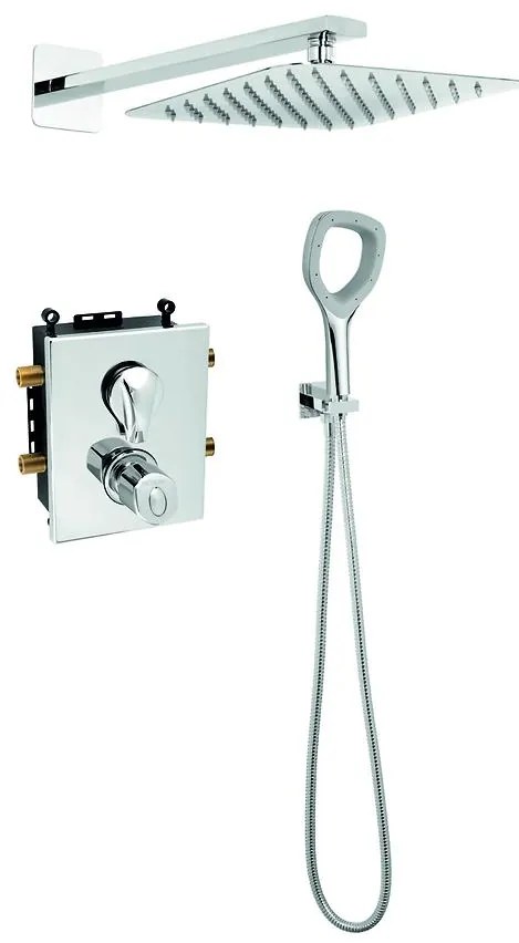 Termostatický sprchový set podomietkový Eco 52RT chróm