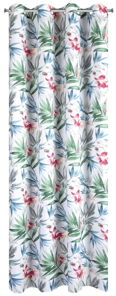 ZÁVES NA KRÚŽKOCH JANETE 140X250 CM VZOROVANÁ