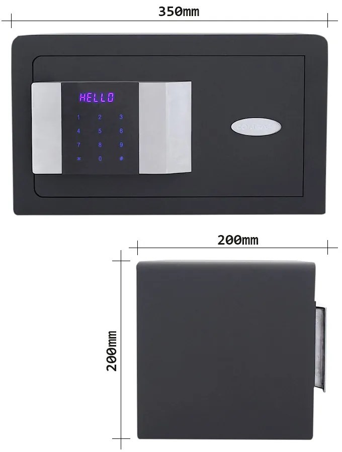 Nábytkový elektronický sejf PRESTIGE 200