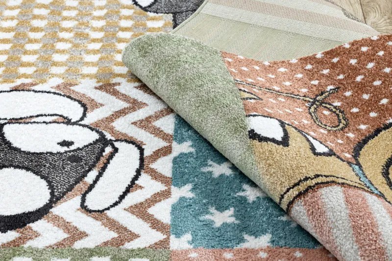 Dywany Łuszczów, Detský kusový koberec Fun Pets multi, 160x220, viacfarebná, detská izba