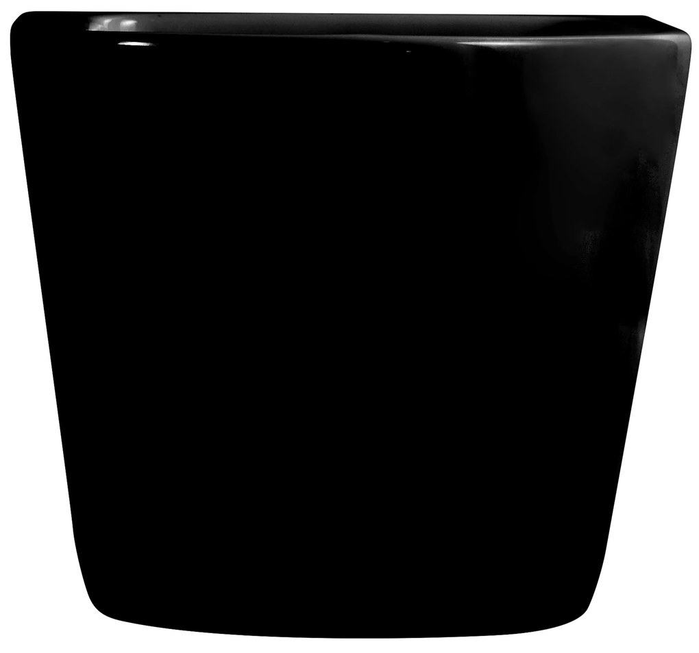 Cerano Fizo, keramický závesný bidet 490x360x370 mm, čierna lesklá, CER-CER-417398