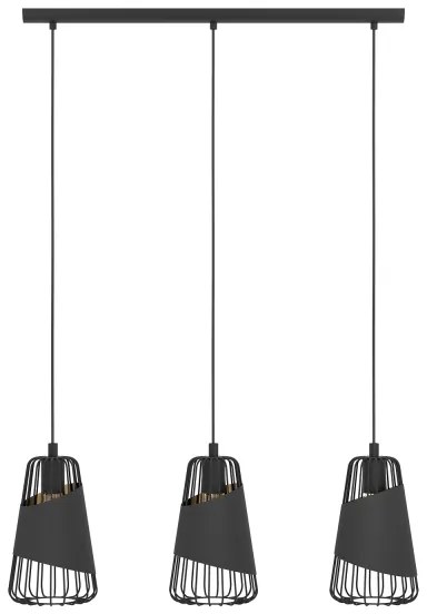 Eglo 49448 - Luster na lanku AUSTELL 3xE27/60W/230V