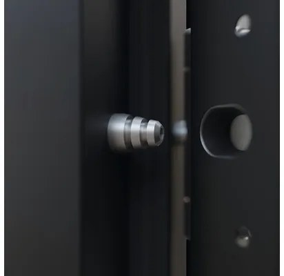 Vchodové dvere vedľajšie Steel Standart 02 1000 x 2100 mm pravé antracit