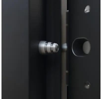 Vchodové dvere vedľajšie Steel Standart 07 1000 x 2000 mm pravé antracit