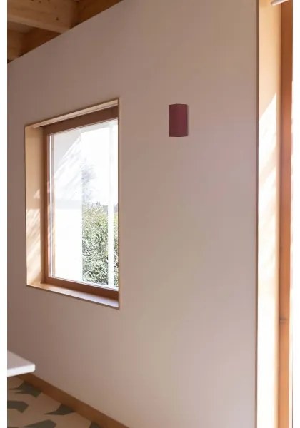 FARO 40568 - Nástenné svietidlo SOLE 2xGU10/8W/230V tehlová vrúbkovaná hranatý