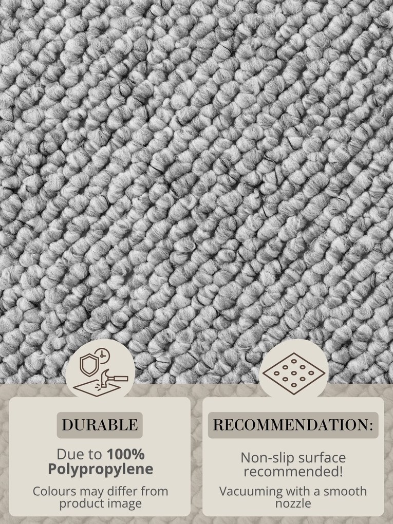 BT Carpet, Kusový koberec Wolly 102840, 140x200, šedá, obývacia izba