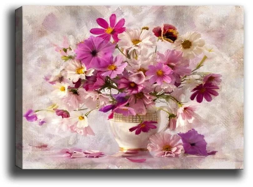 Nástenný obraz na plátne Tablo Center Flowers in Vase, 40 × 60 cm