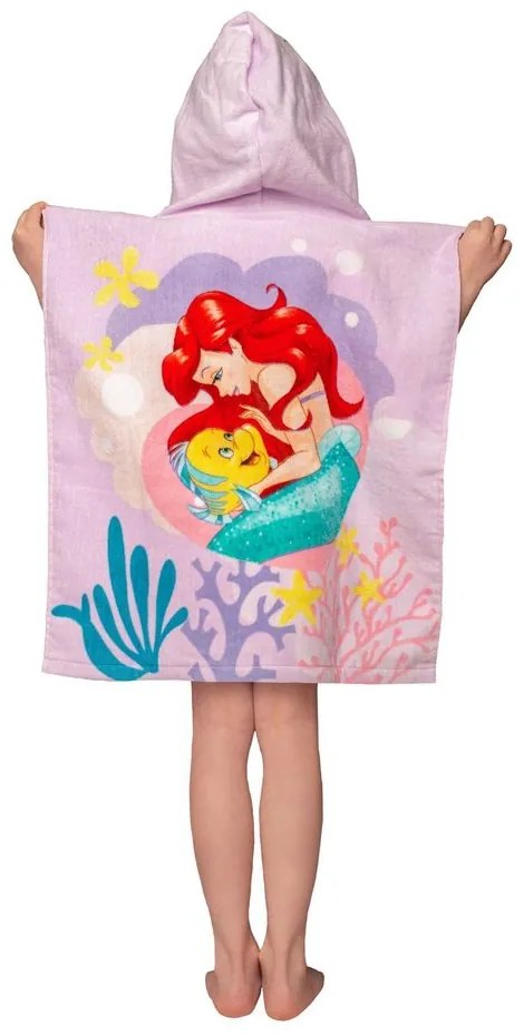 Jerry Fabrics Detské pončo-osuška - Lilo a Stitch - modrá