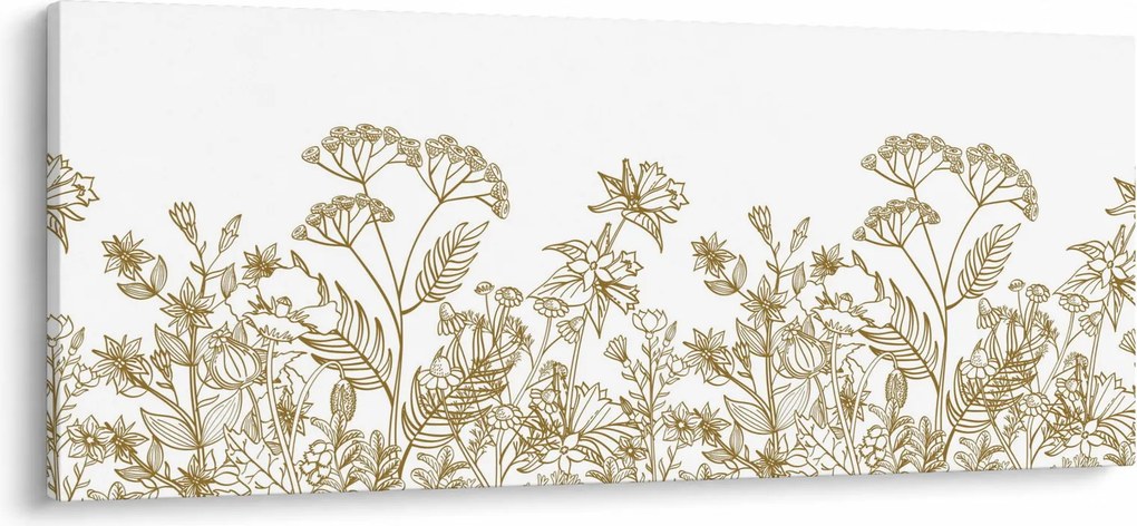 Obraz - Lúčne kvety (120x50 cm)