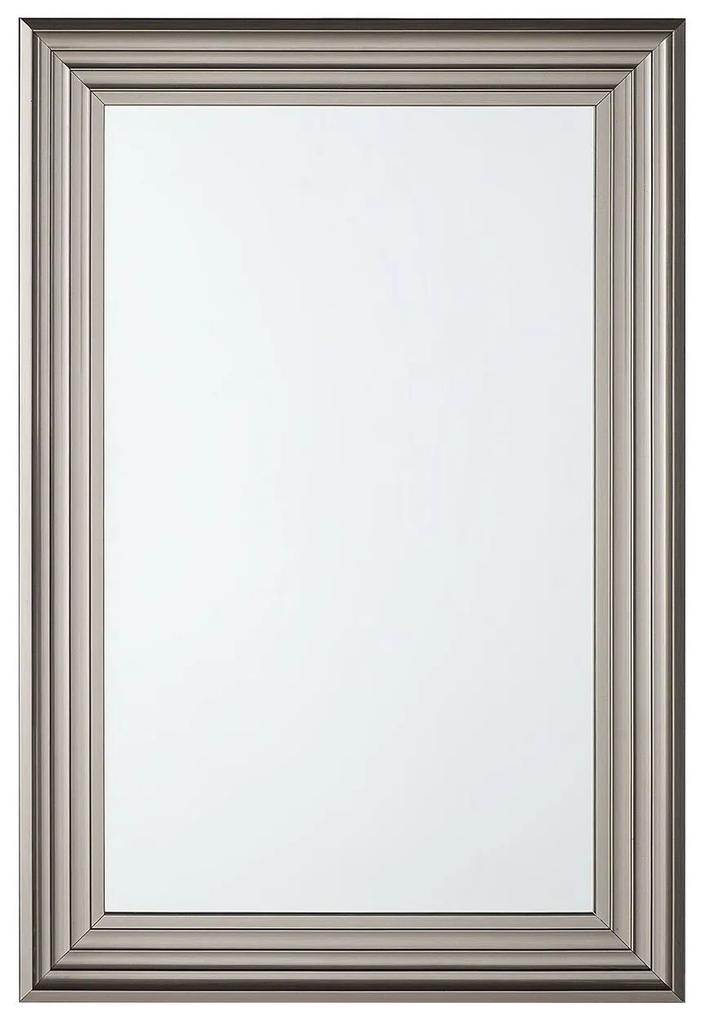 Nástenné zrkadlo 61 x 91 cm strieborné CHATAIN Beliani