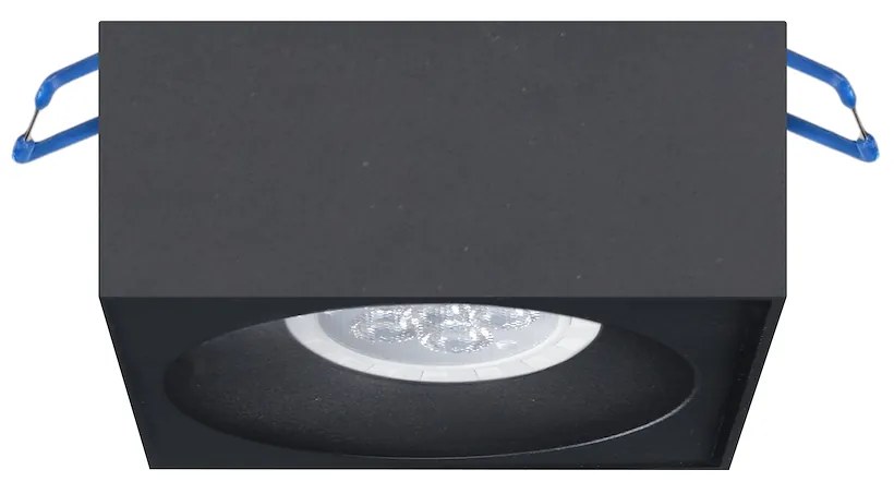 EUlight Podhľadové svietidlo Bali Square, 1x čierne kovové tienidlo, b