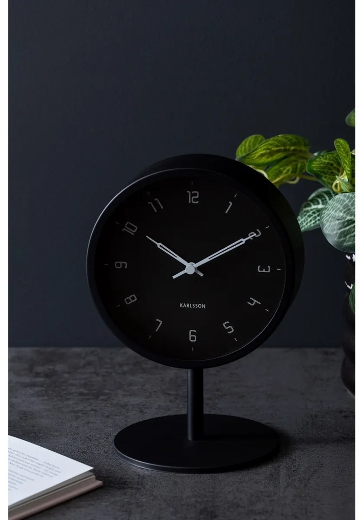 Karlsson 5951BK dizajnové stolné hodiny 23 cm