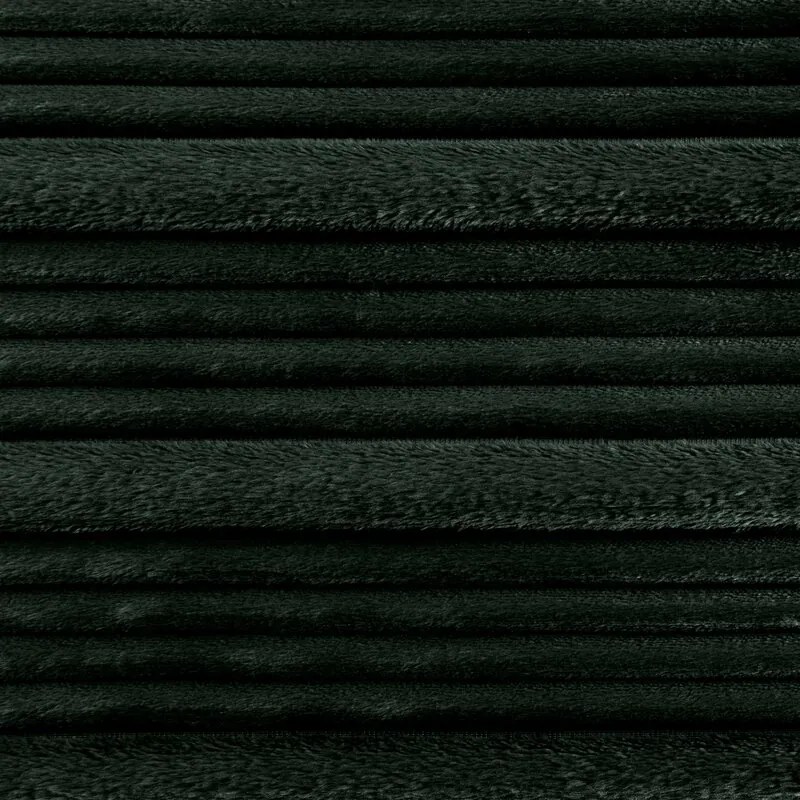 Dekorstudio Flanelová deka NINA v tmavozelenej farbe Rozmer deky: 200x220cm