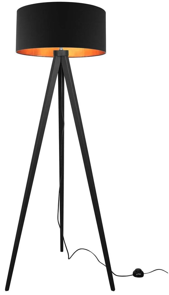 Stojacia lampa Shade, 1x textilné tienidlo (výber zo 4 farieb), (výber z 5 farieb konštrukcie), (fi 44cm), g