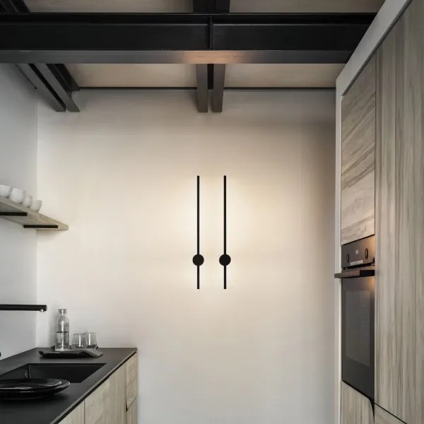 Ideal Lux - LED Nástenné svietidlo ESSENCE LED/12W/230V 3000K 70 cm CRI 90 čierna