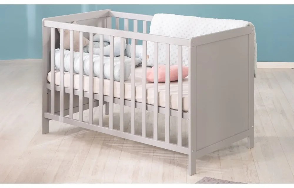 Sivá/taupe postieľka 60x120 cm Hamburg – Roba