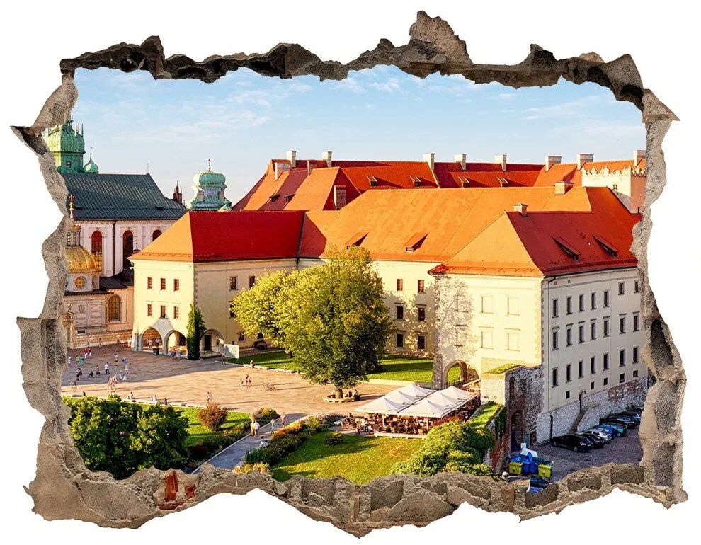 Fototapeta díra na zeď 3D Krakov, poľsko nd-k-121793696