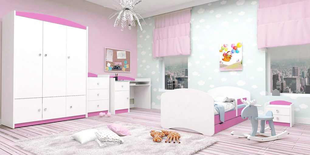 OR Detská izba Happy - ružová (180x90)
