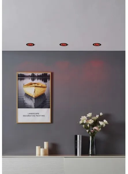 Eglo 900764 - LED RGBW Stmievateľné podhľadové svietidlo CAROSSO-Z 4,7W/230V čierna