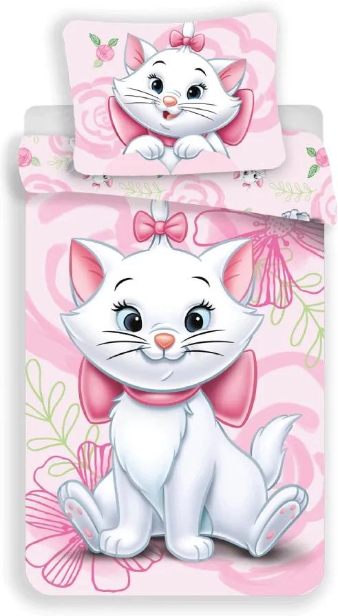 Jerry Fabrics Detské obliečky MARIE CAT - ružové