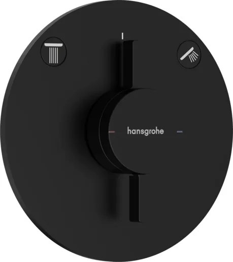 Hansgrohe DuoTurn S sprchová a vaňová batéria bez podomietkového telesa matná čierna 75418670