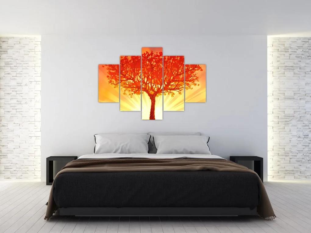 Obraz - Strom v žiari slnka (150x105 cm)