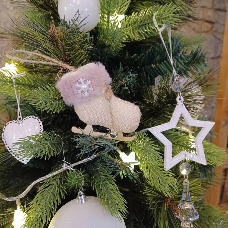 DECOLED Vánoční ozdoba, brusle, 12 x 9 cm