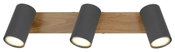 Globo 57911-3G - Bodové svietidlo ROBBY 3xGU10/35W/230V šedá/hnedá