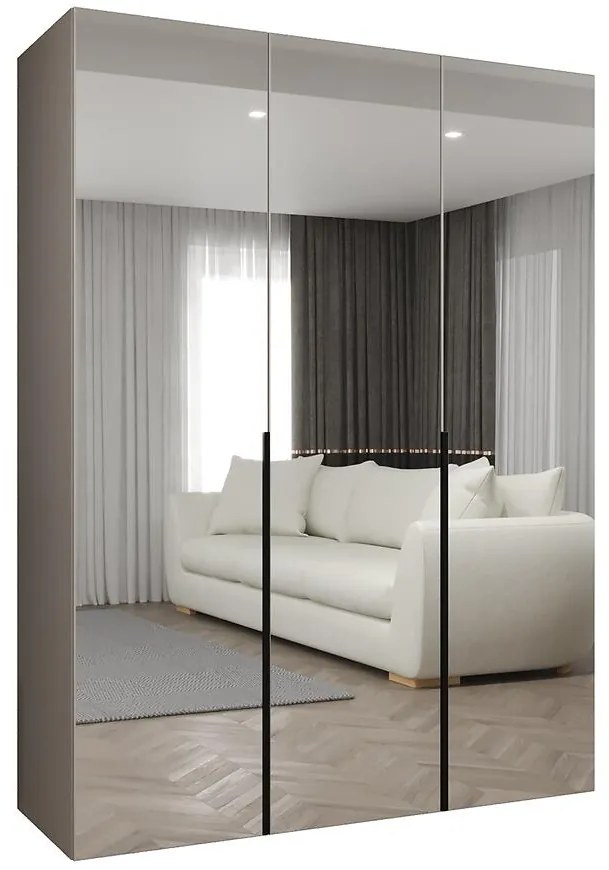 Skriňa Alicante III 150 kašmír/čierna