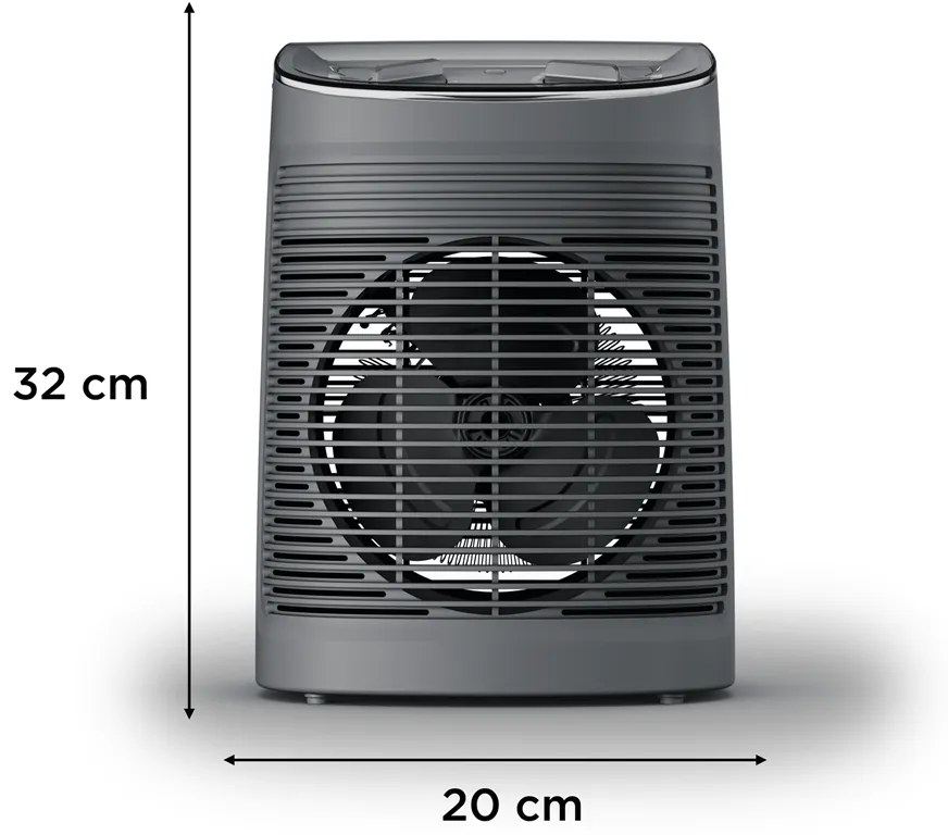 Teplovzdušný ventilátor Rowenta Instant Comfort Aqua SO6511F2 Tmavo šedý (použité)