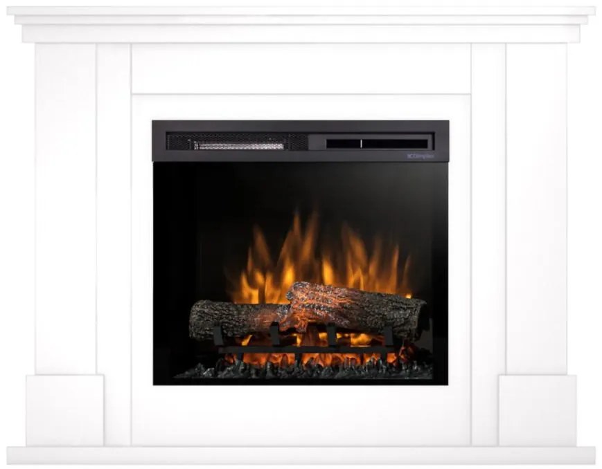 Elektrický krb Luena 23 biela lesk