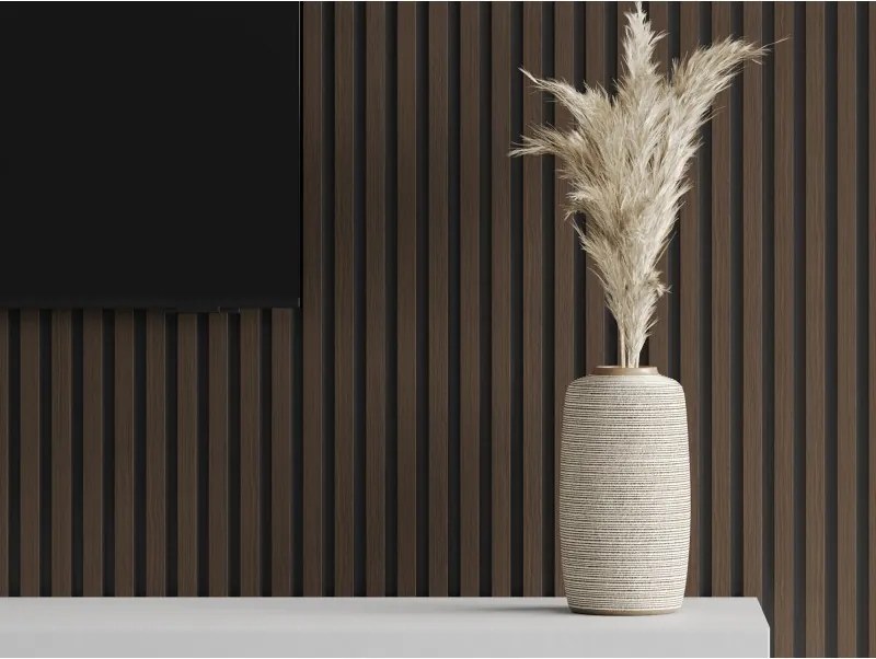 Mexen Lam-B, akustické stenové lamely 275 × 30 cm, HDF doska 4 mm, technická dyha, orech palisandrový, S100-275307-3015-021
