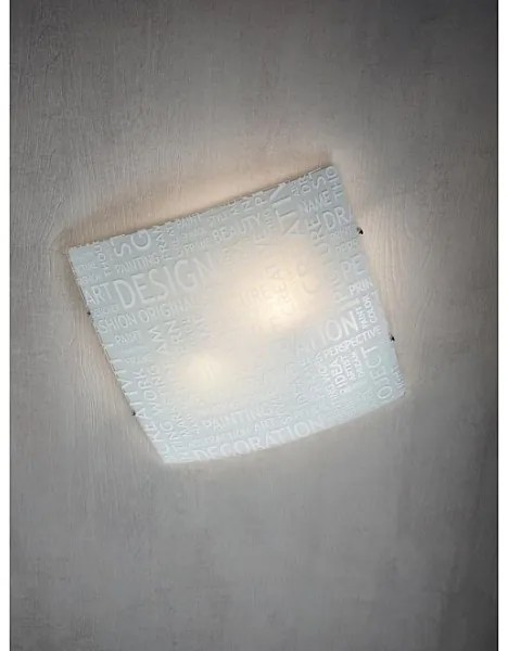 Redo 05-818 - Stropné svietidlo NOTES 2xE27/42W/230V 39x39 cm biela