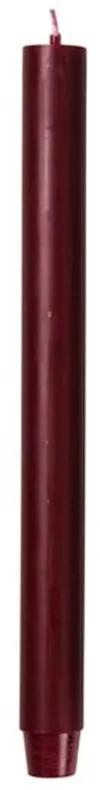 Broste Sviečka guľatá dlhá 2,6 cm - vínová