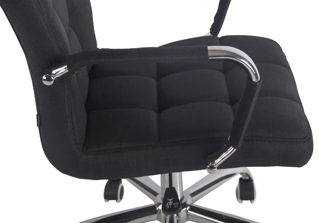 Kancelárska stolička Deli - látka - Čierna