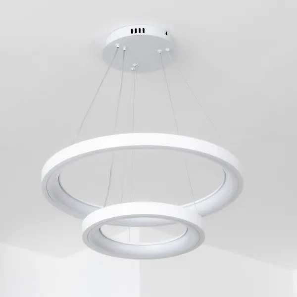 Brilagi - LED stmievateľný luster na lane FALCON SLIM LED/68W/230V pr. 50 cm biela + DO