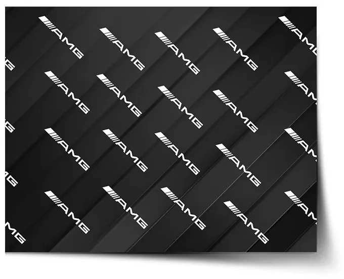 Sablio Plagát AMG vzor - 120x80 cm