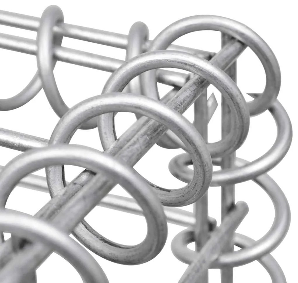 Gabiónová ohrada na trojitý odpadkový kôš, oceľ 250x100x120 cm