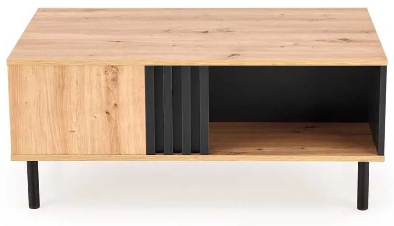 Konferenčný stolík Giselle, dub artisan / čierna