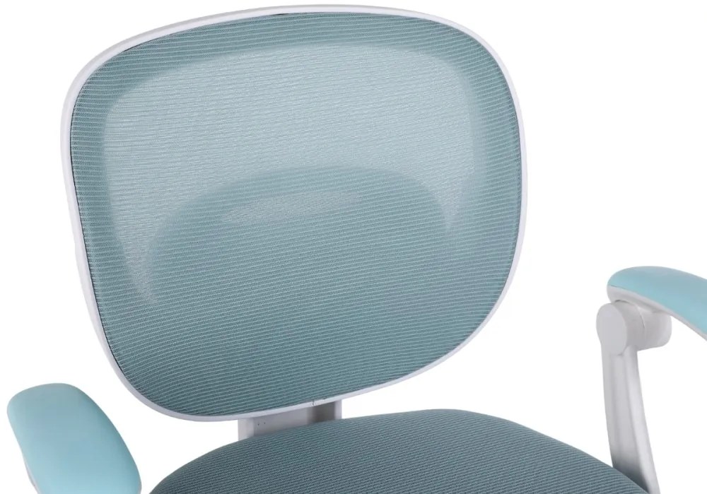 Detská otočná stolička Neoseat JUNI 008 s podnožou — látka, modrá