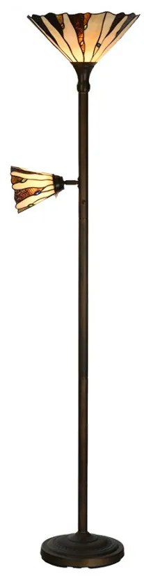 Stojaca lampa na čítanie vitráž IZAR